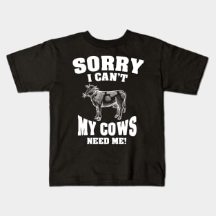 Farmer Cows Kids T-Shirt